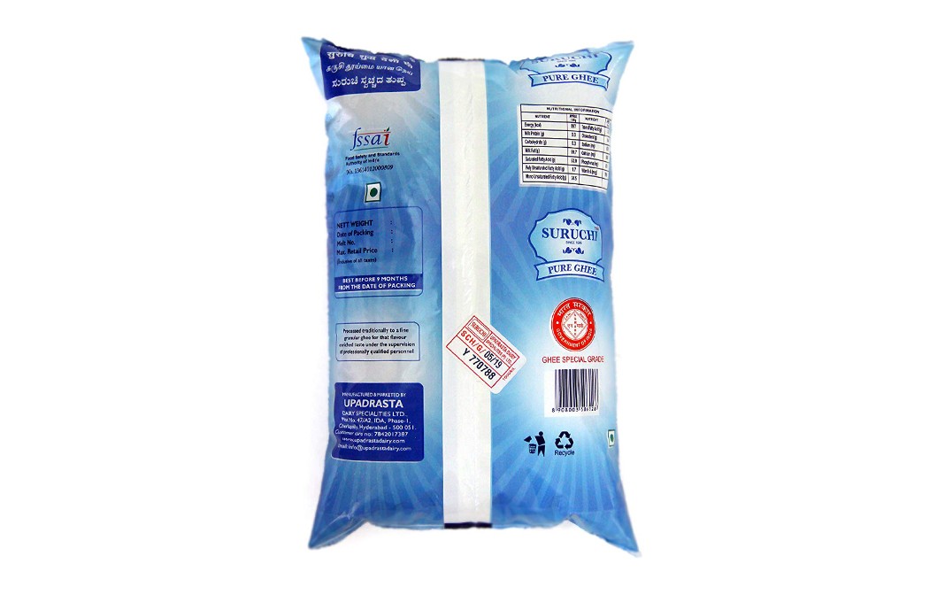 Suruchi Pure Ghee    Pack  1000 millilitre